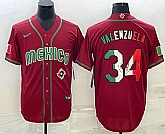Men's Mexico Baseball #34 Fernando Valenzuela 2023 Red Blue World Baseball Classic Stitched Jersey1,baseball caps,new era cap wholesale,wholesale hats